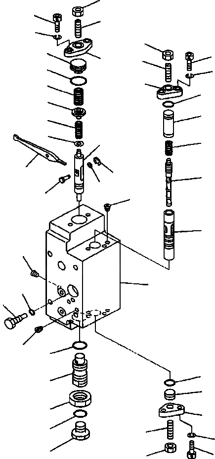 Схема запчастей Komatsu WA700-3L - FIG. H-A ПЕРЕКЛЮЧАТЕЛЬ НАСОС - ЗАДН. СЕРВОКЛАПАН ASSEMBLY ГИДРАВЛИКА