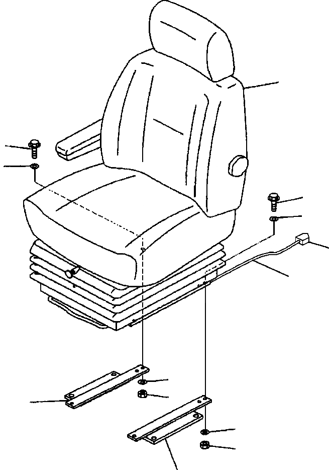 Схема запчастей Komatsu WA700-3L - FIG. K-A СИДЕНЬЕ ОПЕРАТОРА КАБИНА ОПЕРАТОРА И СИСТЕМА УПРАВЛЕНИЯ