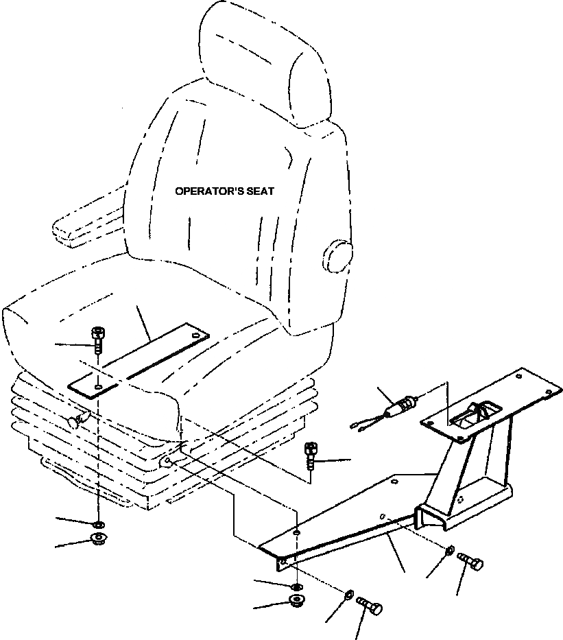 Схема запчастей Komatsu WA700-3L - FIG. K-A СИДЕНЬЕ ОПЕРАТОРА - МОНТАЖНЫЙ КАРКАС КАБИНА ОПЕРАТОРА И СИСТЕМА УПРАВЛЕНИЯ