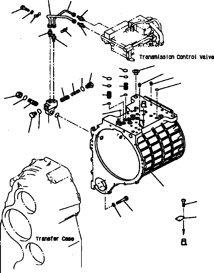 Схема запчастей Komatsu WA700-1L - ТРАНСМИССИЯ ГИДРОТРАНСФОРМАТОР И ТРАНСМИССИЯ