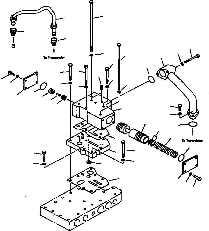 Схема запчастей Komatsu WA700-1L - КЛАПАН УПРАВЛЕНИЯ ТРАНСМИССИЕЙ (/) ГИДРОТРАНСФОРМАТОР И ТРАНСМИССИЯ