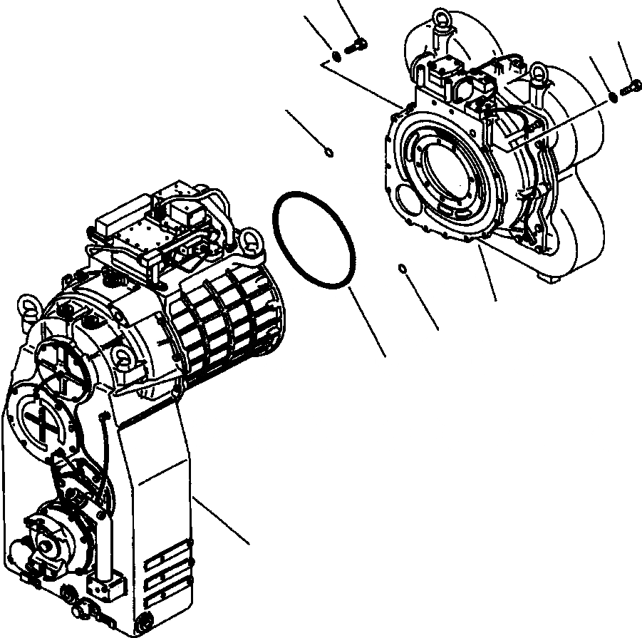 Схема запчастей Komatsu WA700-1L - ТОРКФЛОУ КОМПОНЕНТЫ ГИДРОТРАНСФОРМАТОР И ТРАНСМИССИЯ