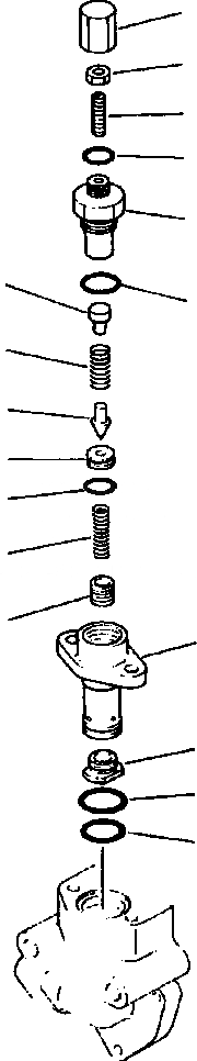 Схема запчастей Komatsu WA700-1L - РАЗГРУЗ. КЛАПАН УПРАВЛ-Е РАБОЧИМ ОБОРУДОВАНИЕМ