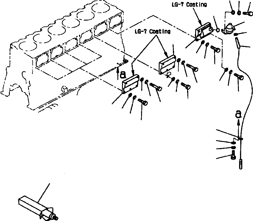 Схема запчастей Komatsu WA700-1L - КРЫШКА ТОЛКАТЕЛЕЙ КЛАПАНА ДВИГАТЕЛЬ