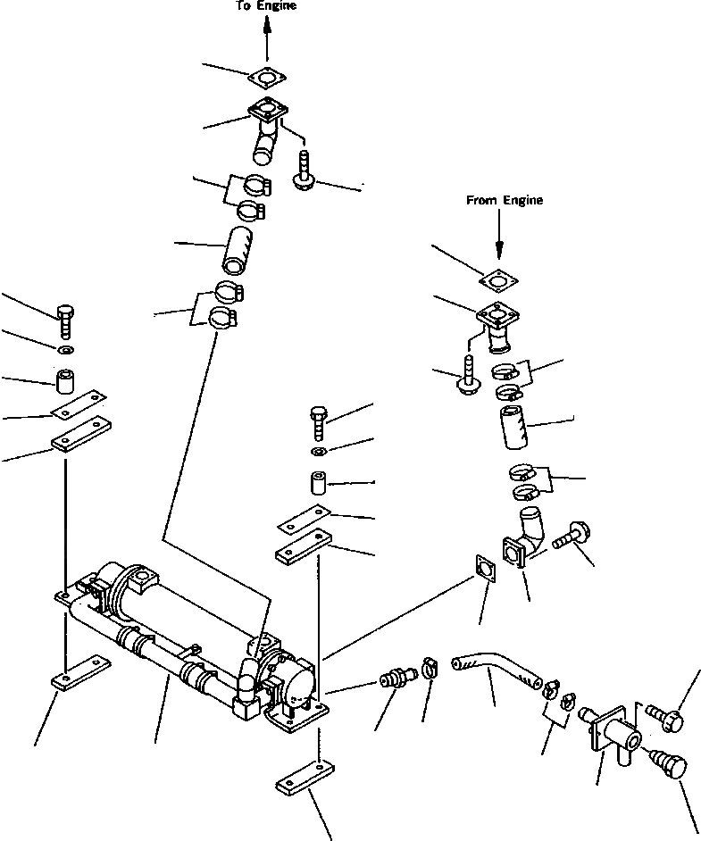 Схема запчастей Komatsu WA800-2L - ТОРКФЛОУ ЛИНИИ МАСЛООХЛАДИТЕЛЯ КОМПОНЕНТЫ ДВИГАТЕЛЯ & ЭЛЕКТРИКА