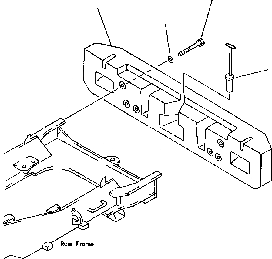 Схема запчастей Komatsu WA800-2L - FIG NO. A ПРОТИВОВЕС РАМА