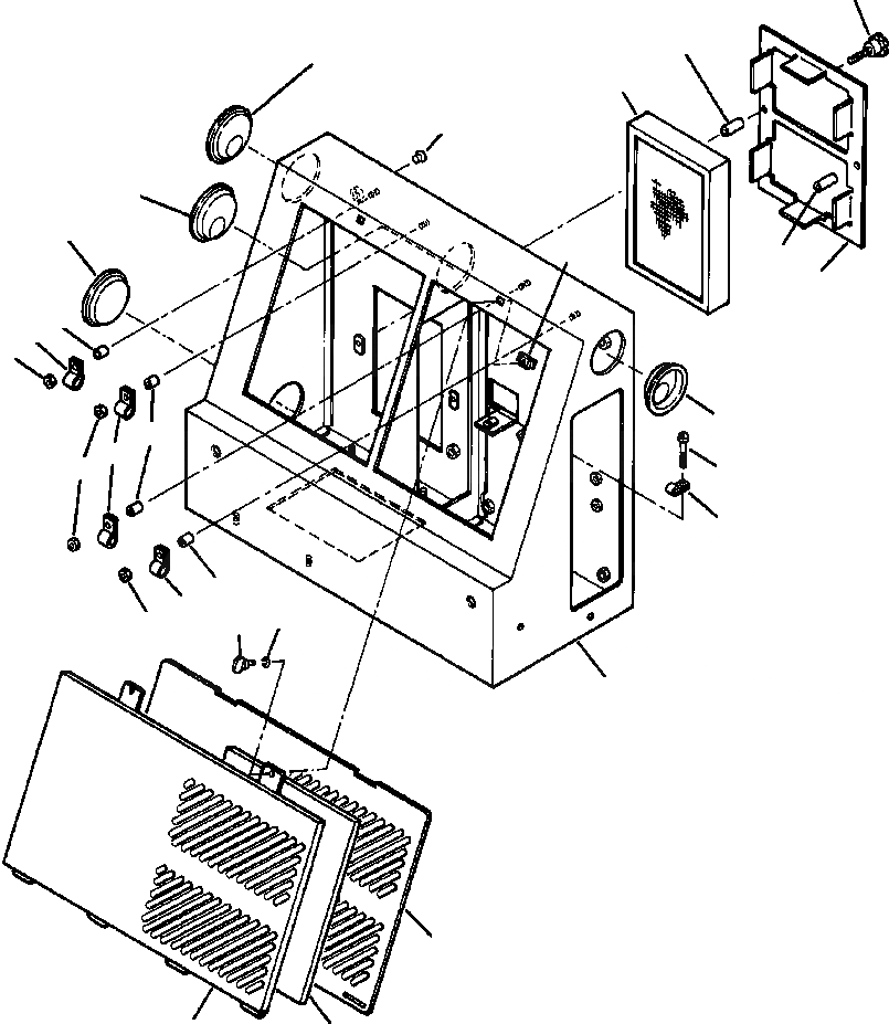 Схема запчастей Komatsu WA800-2L - FIG NO. 7 ОТСЕК ФИЛЬТРОВ ASSEMBLY РАМА