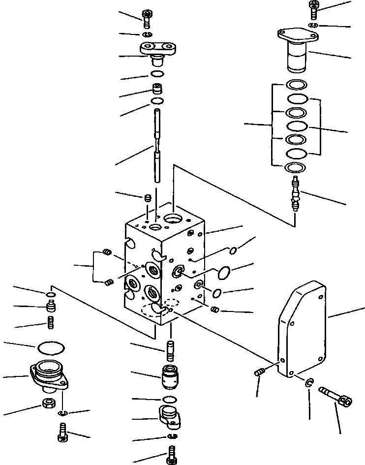 Схема запчастей Komatsu WA800-2L - FIG NO. 9 ПОГРУЗ. НАСОС (СЕРВОКЛАПАН, ПЕРЕДН. /) (9/) УПРАВЛ-Е РАБОЧИМ ОБОРУДОВАНИЕМ