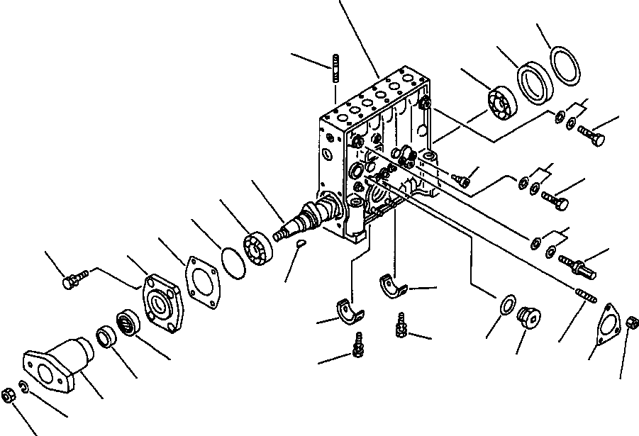 Схема запчастей Komatsu WA800-2L - FIG NO. B ТОПЛИВН. НАСОС (НАСОС ЛЕВ.) (/) ТОПЛИВН. СИСТЕМА