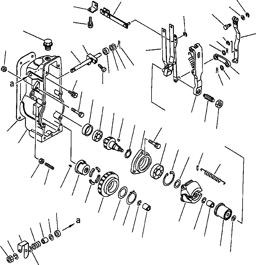 Схема запчастей Komatsu WA800-2L - FIG NO. B ТОПЛИВН. НАСОС ЛЕВ. (РЕГУЛЯТОР) (/) ТОПЛИВН. СИСТЕМА