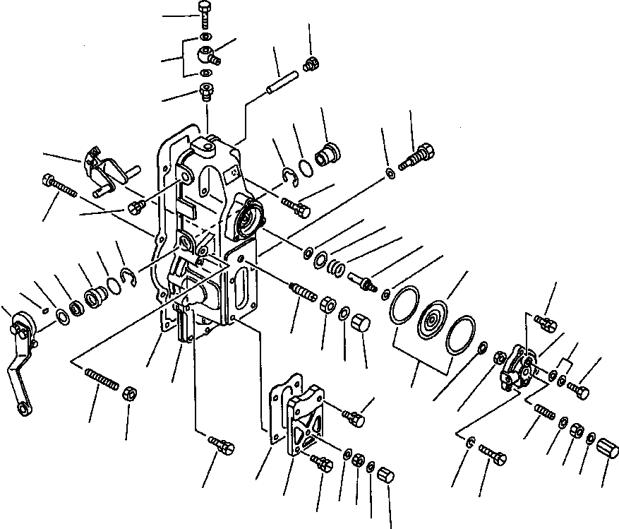 Схема запчастей Komatsu WA800-2L - FIG NO. B ТОПЛИВН. НАСОС L.H (РЕГУЛЯТОР) (/) ТОПЛИВН. СИСТЕМА