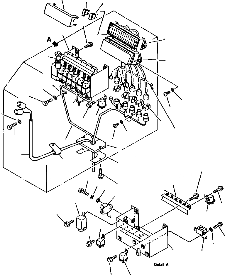 Схема запчастей Komatsu WA800-2LC - FIG NO. A ЭЛЕКТРИКА (КОНСОЛЬН. БЛОК, ПРАВ.) КОМПОНЕНТЫ ДВИГАТЕЛЯ & ЭЛЕКТРИКА