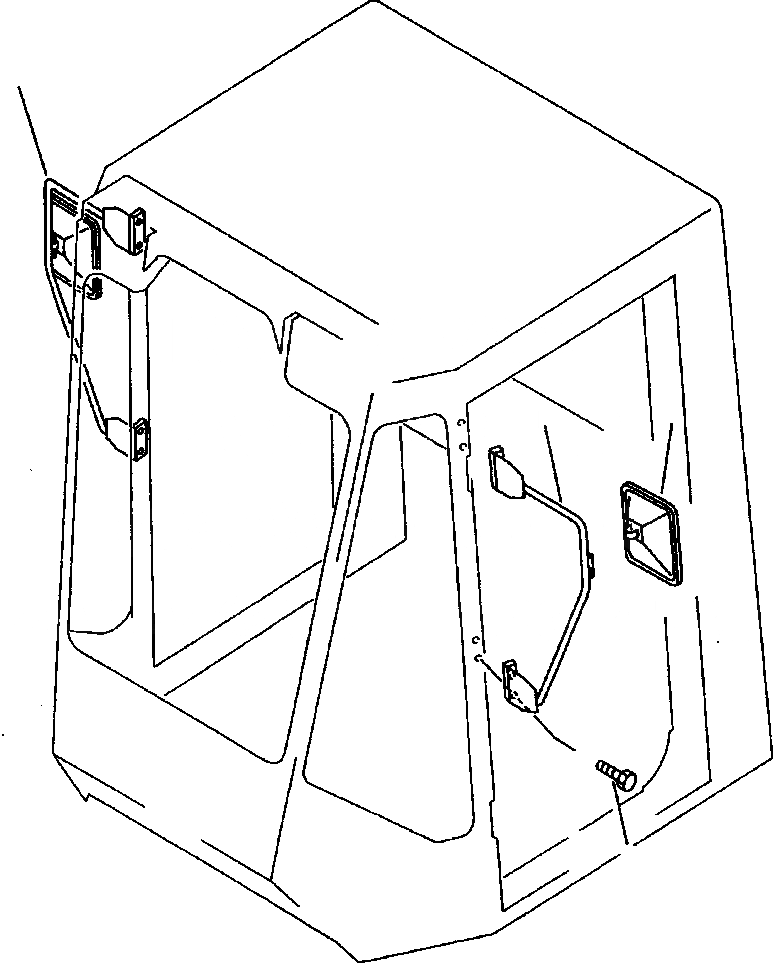 Схема запчастей Komatsu WA800-2LC - FIG NO. 8 ЗЕРКАЛАAND СТОЙКА РАМА, ЧАСТИ КОРПУСА & SUPERSTRUCTURE