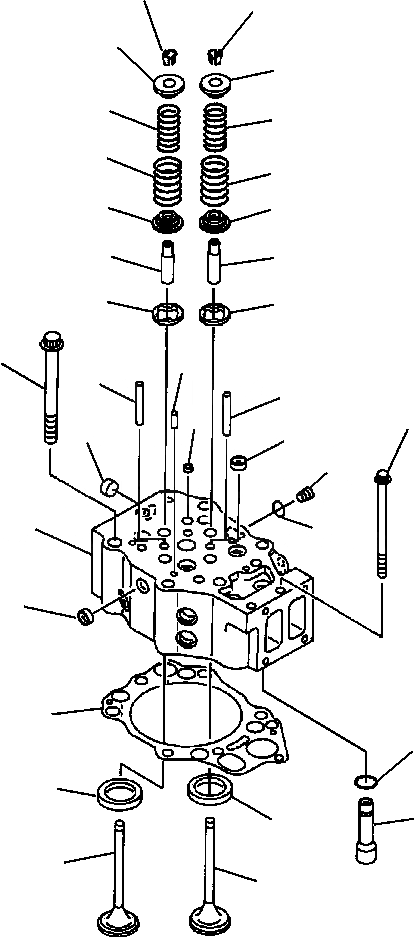 Схема запчастей Komatsu WA800-3LC - A-A9A ГОЛОВКА ЦИЛИНДРОВ ДВИГАТЕЛЬ