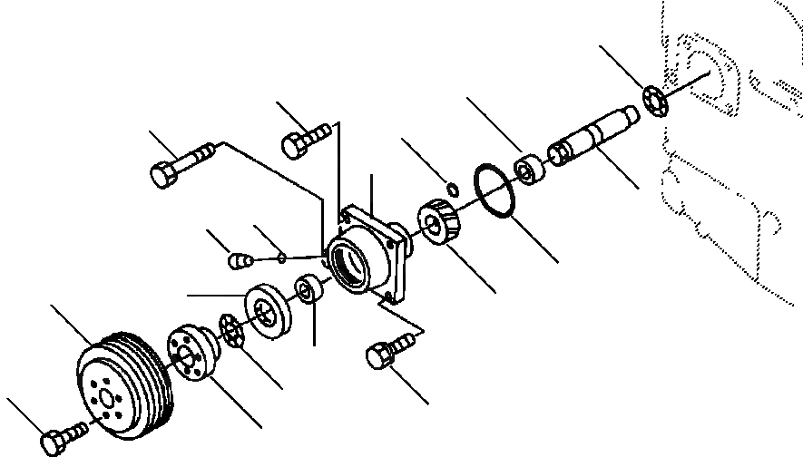 Схема запчастей Komatsu WA800-3LC - A7-A7A ПЕРЕДН. ЗУБЧАТ. ПЕРЕДАЧА АКСЕССУАРЫ ПРИВОД ДВИГАТЕЛЬ