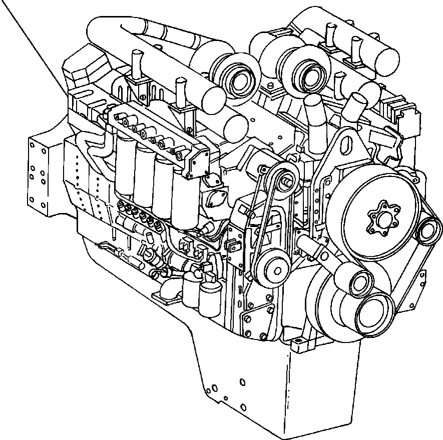 Схема запчастей Komatsu WA800-3LC - A9-A7A ДВИГАТЕЛЬ COMPLETE И SERVICE ДВИГАТЕЛЬ