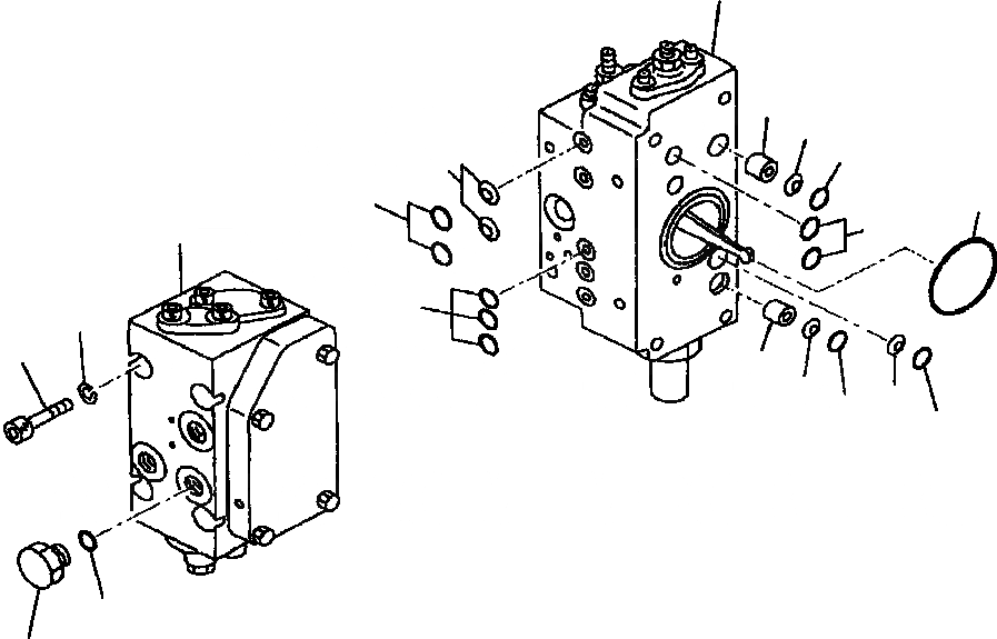 Схема запчастей Komatsu WA800-3LC - H-7A ПОГРУЗ. НАСОС ПЕРЕДН. СЕРВОКЛАПАН (заводской номер A-A ) ГИДРАВЛИКА