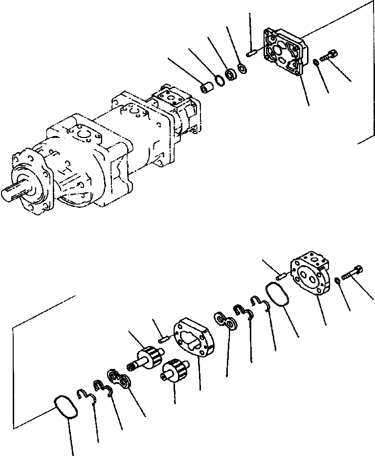 Схема запчастей Komatsu WA800-3LC - H-A ГИДР. НАСОС. НАСОС ASSEMBLY SAR ГИДРАВЛИКА