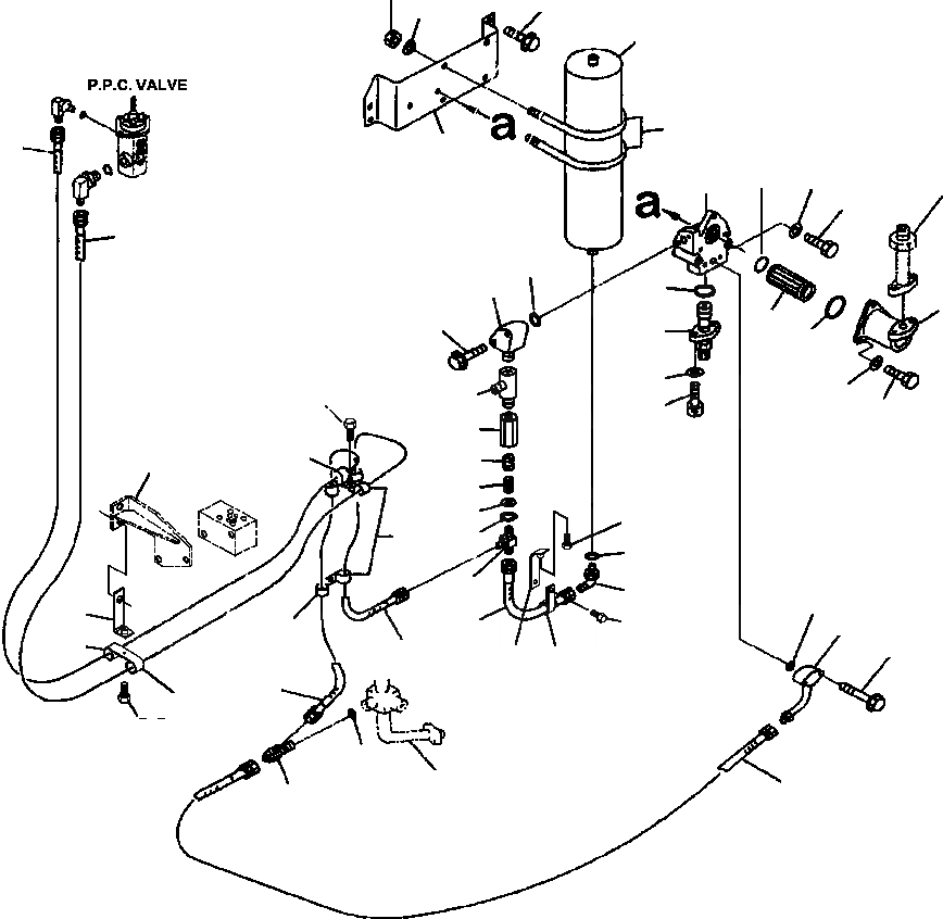 Схема запчастей Komatsu WA800-3LC - H-A ГИДРОЛИНИЯ ЛИНИЯ КЛАПАНА PPC ЗАДН. (/) ГИДРАВЛИКА