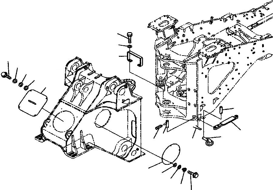 Схема запчастей Komatsu WA800-3LC - J9-A БЛОКИР. BAR И COVER ОСНОВНАЯ РАМА И ЕЕ ЧАСТИ