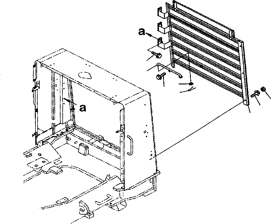 Схема запчастей Komatsu WA800-3LC - M-A КАПОТ РАДИАТОР РЕШЕТКА ЧАСТИ КОРПУСА