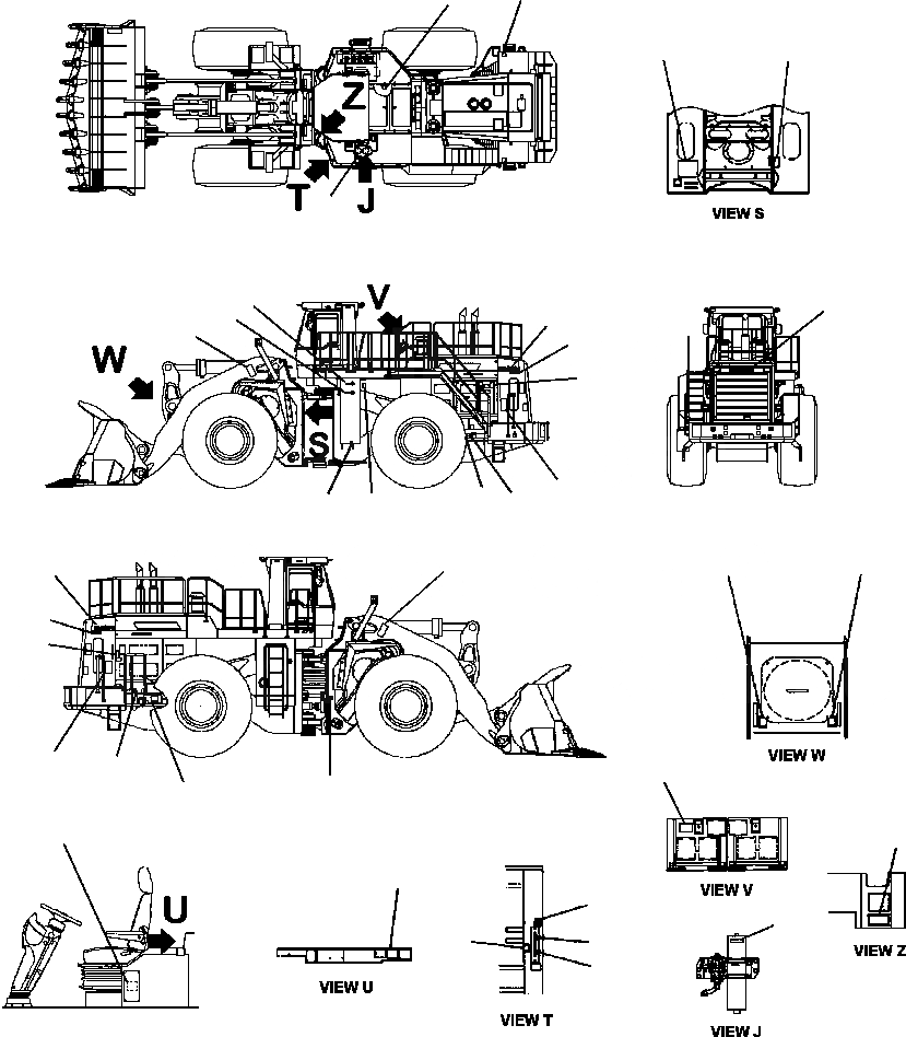 Схема запчастей Komatsu WA800-3LC - U-A МАРКИРОВКА МАРКИРОВКА