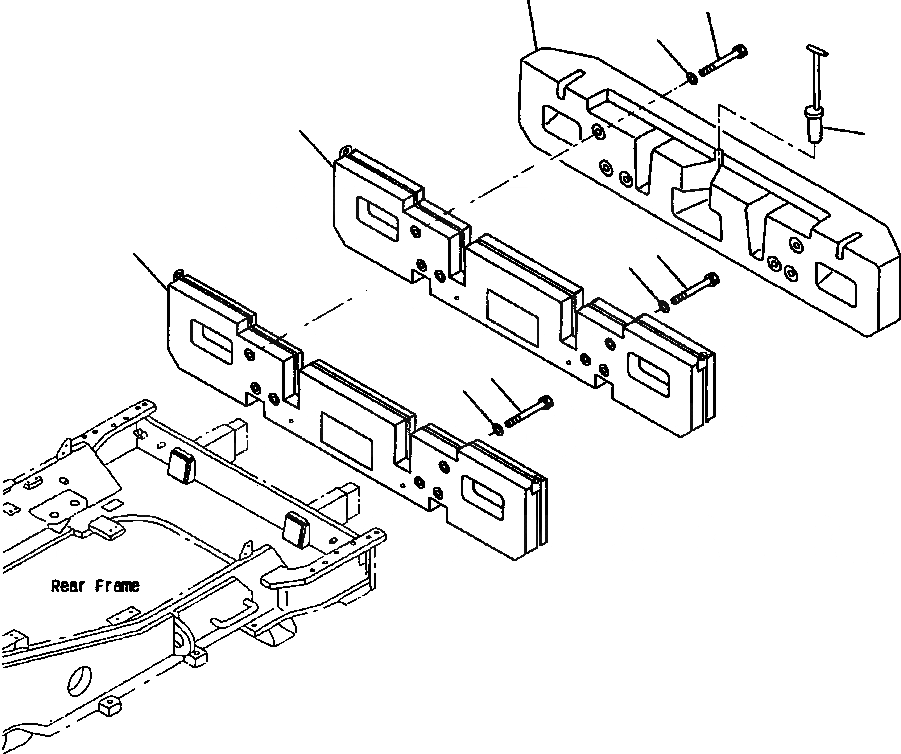 Схема запчастей Komatsu WA900-1L - FIG NO. A ПРОТИВОВЕС РАМА