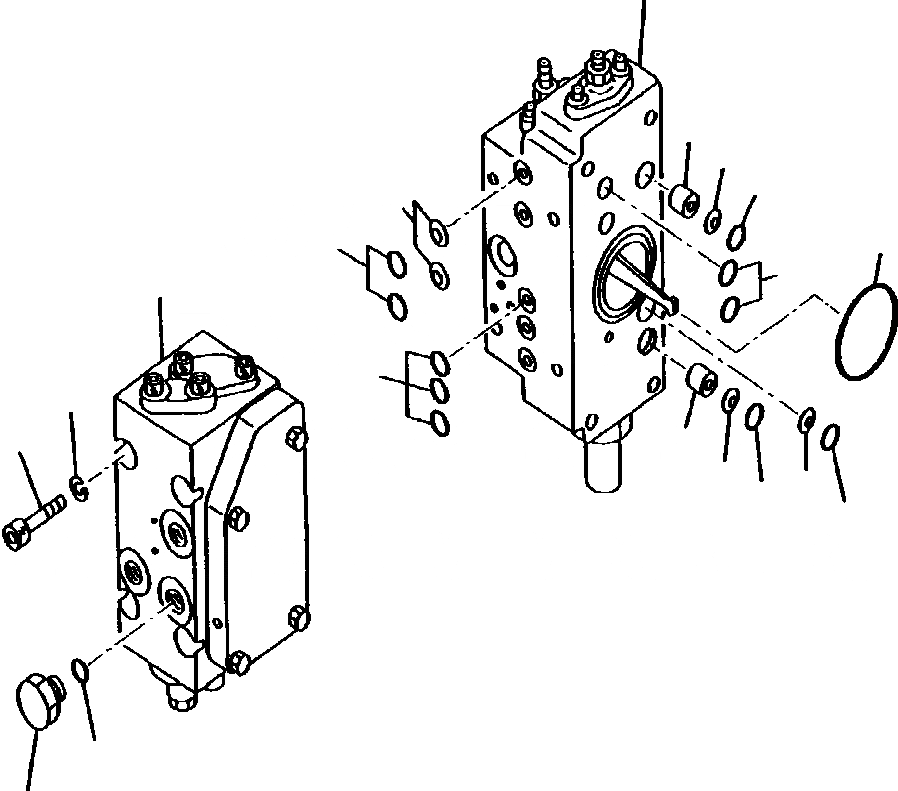 Схема запчастей Komatsu WA900-1L - FIG NO. 7 ПОГРУЗ. НАСОС (СЕРВОКЛАПАН, ПЕРЕДН. /) (7/) УПРАВЛ-Е РАБОЧИМ ОБОРУДОВАНИЕМ