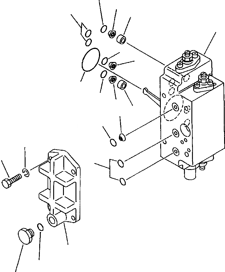 Схема запчастей Komatsu WA900-1L - FIG NO. ПОГРУЗ. НАСОС (СЕРВОКЛАПАН, ЗАДН. /) (/) УПРАВЛ-Е РАБОЧИМ ОБОРУДОВАНИЕМ
