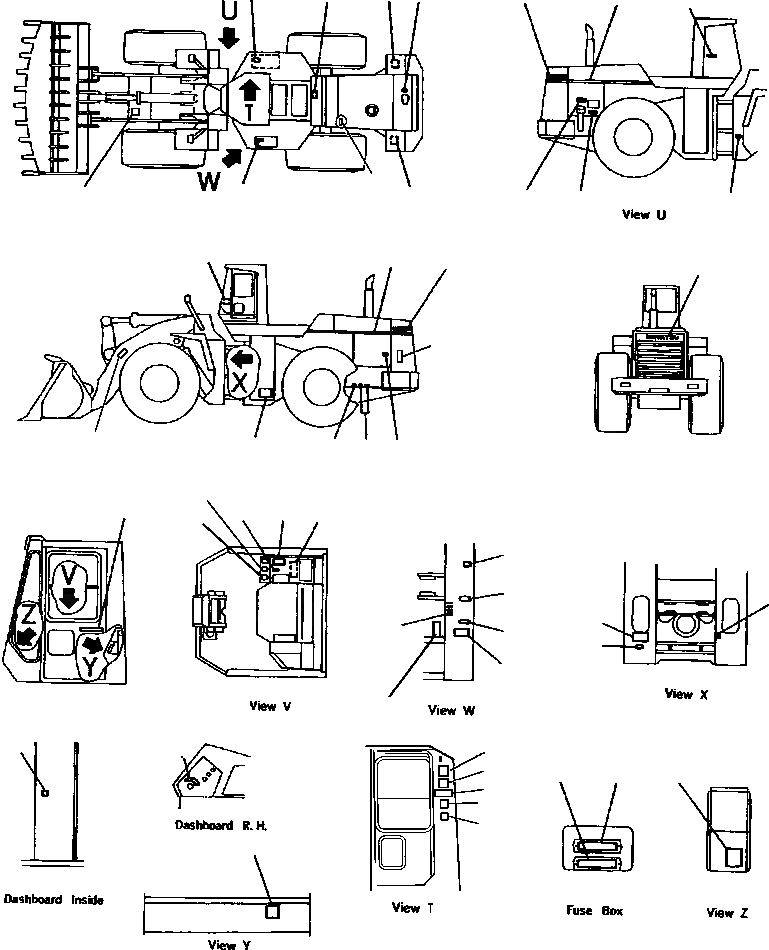 Схема запчастей Komatsu WA900-1L - FIG NO. 98 МАРКИРОВКА МАРКИРОВКАS