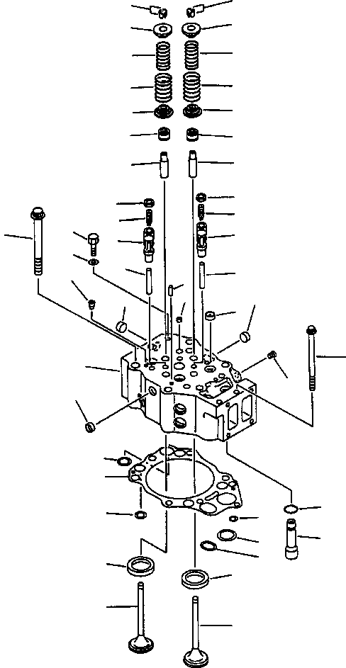 Схема запчастей Komatsu WA900-1L - FIG NO. ГОЛОВКА ЦИЛИНДРОВ ГОЛОВКА ЦИЛИНДРОВ