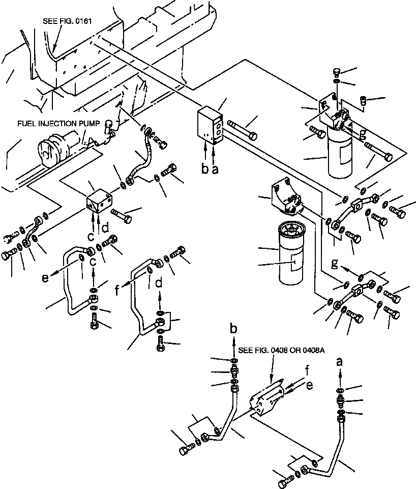 Схема запчастей Komatsu WA900-1L - FIG NO. ТОПЛИВН. ФИЛЬТР. И ТРУБЫ (/) ТОПЛИВН. СИСТЕМА