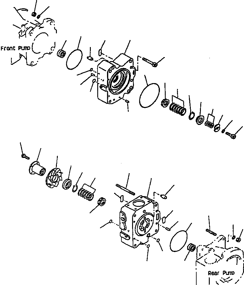 Схема запчастей Komatsu WA900-1LC A20008-UP - FIG NO. ПЕРЕКЛЮЧАТЕЛЬ НАСОС (/) УПРАВЛ-Е РАБОЧИМ ОБОРУДОВАНИЕМ