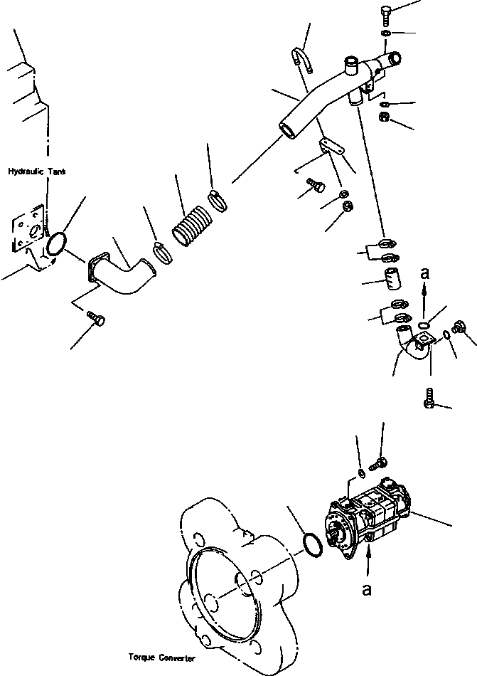 Схема запчастей Komatsu WA900-1LC A20008-UP - FIG NO. ГИДРОЛИНИЯ (ИЗ БАКА В НАСОС /) УПРАВЛ-Е РАБОЧИМ ОБОРУДОВАНИЕМ