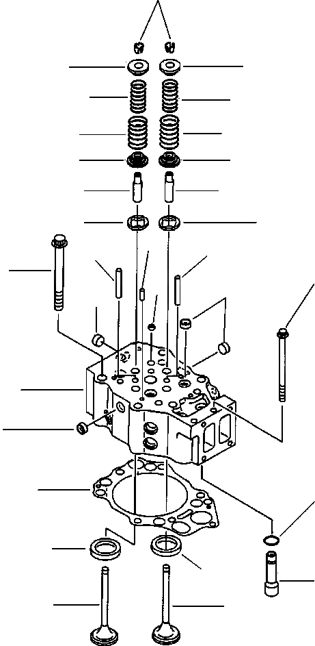 Схема запчастей Komatsu WA900-1LC A20008-UP - ГОЛОВКА ЦИЛИНДРОВ ГОЛОВКА ЦИЛИНДРОВ