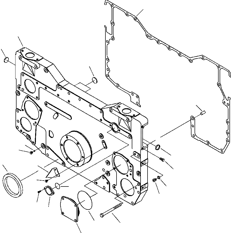 Схема запчастей Komatsu WA900-3LC - A9-A7B7 ПЕРЕДН. ПРИВОД КРЫШКАШАССИ SERIAL NUMBER A - A8 ДВИГАТЕЛЬ