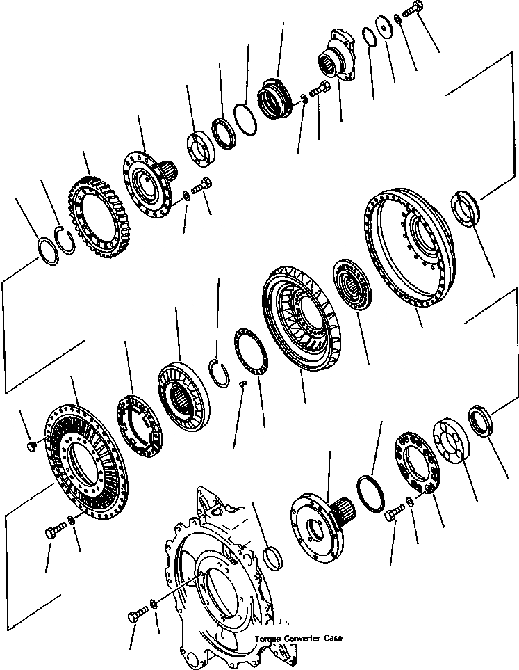 Схема запчастей Komatsu WA900-3LC - F-A ГИДРОТРАНСФОРМАТОР СИЛОВАЯ ПЕРЕДАЧА И КОНЕЧНАЯ ПЕРЕДАЧА