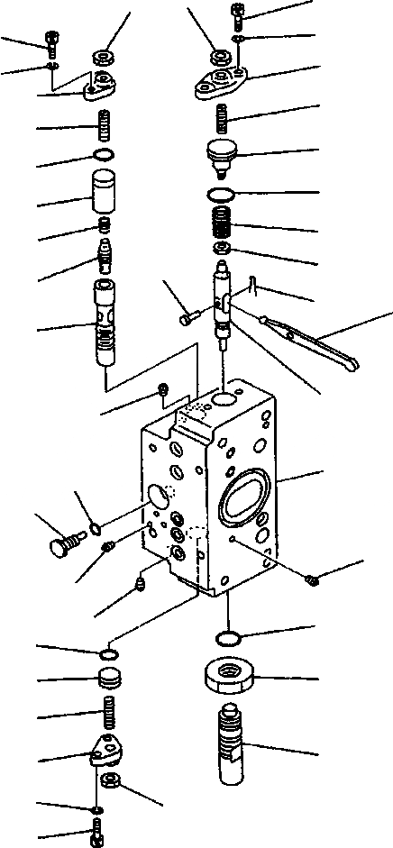 Схема запчастей Komatsu WA900-3LC - H-8A ПОГРУЗ. НАСОС СЕРВОКЛАПАН SUBASSEMBLY ГИДРАВЛИКА