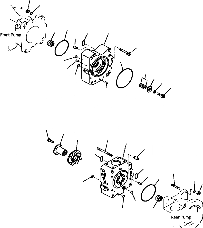 Схема запчастей Komatsu WA900-3LC - H-A ПЕРЕКЛЮЧАТЕЛЬ НАСОС НАСОС SUBASSEMBLY (заводской номер A- ) ГИДРАВЛИКА