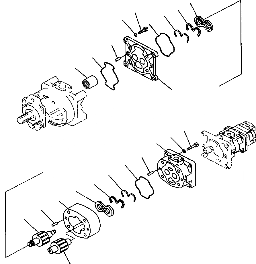 Схема запчастей Komatsu WA900-3LC - H-A ГИДР. НАСОС. НАСОС ASSEMBLY SAR ГИДРАВЛИКА