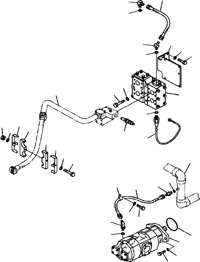 Схема запчастей Komatsu WA900-3LC - H-A GROUND ПРИВОДN ГИДРАВЛИКА РУЛ. УПРАВЛЕНИЯ (/) ГИДРАВЛИКА