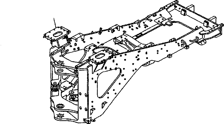 Схема запчастей Komatsu WA900-3LC - J-A ЗАДН. РАМА ОСНОВНАЯ РАМА И ЕЕ ЧАСТИ