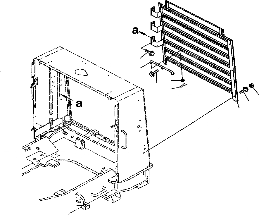 Схема запчастей Komatsu WA900-3LC - M-A КАПОТ РАДИАТОР РЕШЕТКА ЧАСТИ КОРПУСА