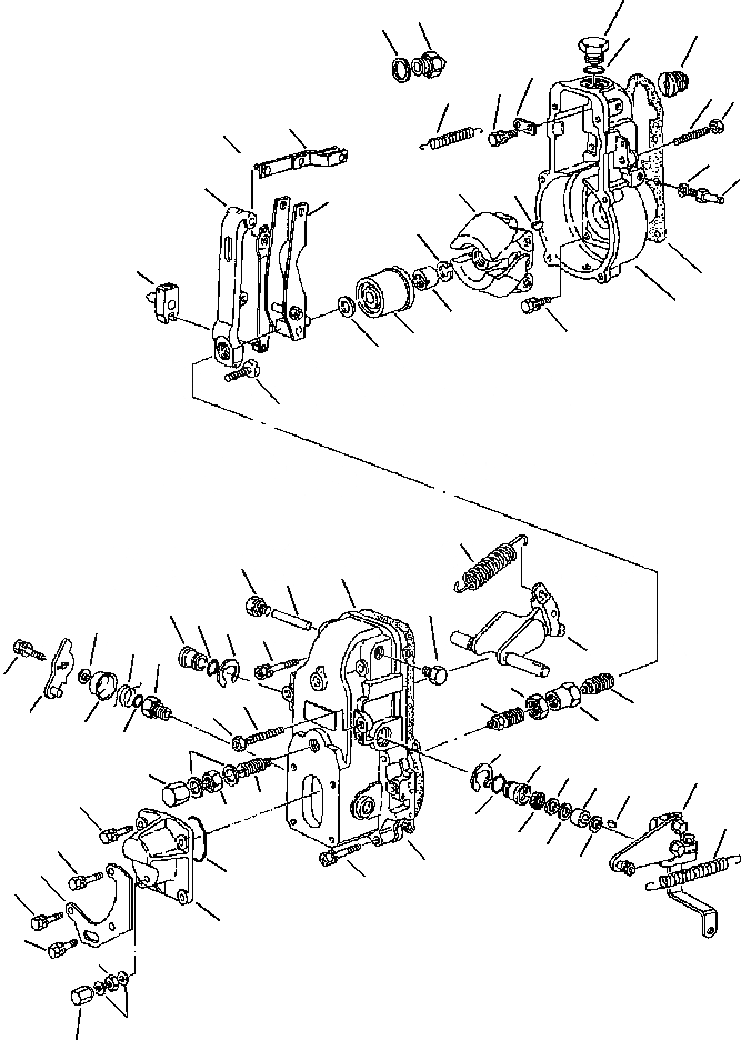 Схема запчастей Komatsu WB140-2N - FIG. A-A РЕГУЛЯТОР ДВИГАТЕЛЬ