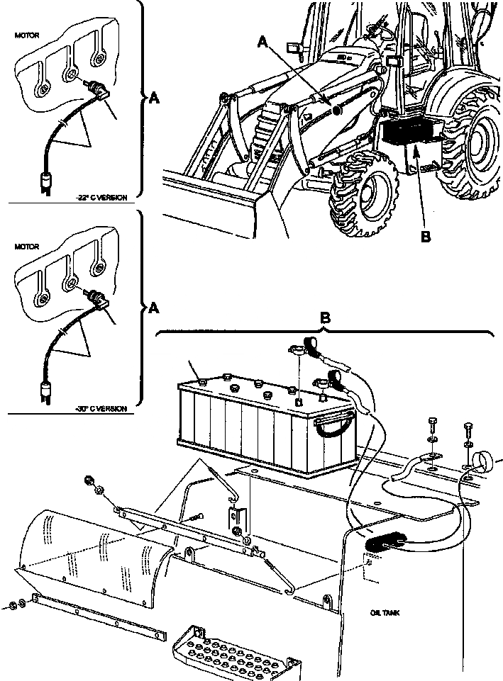 Схема запчастей Komatsu WB140-2N - FIG. E-A ARCTIC ВЕРСИЯ ЭЛЕКТРИКА