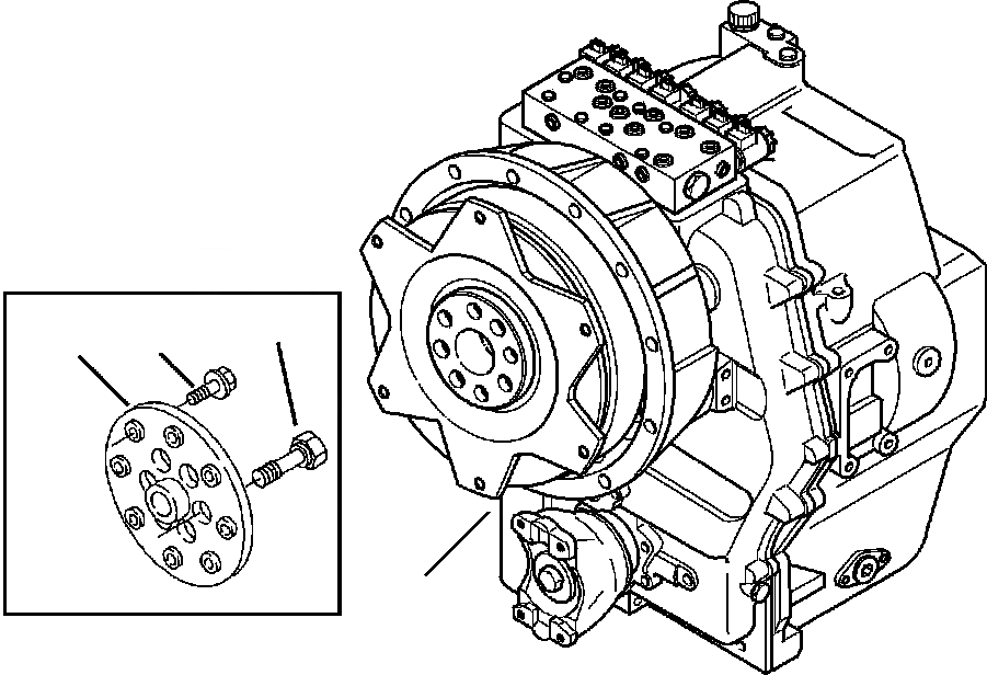 Схема запчастей Komatsu WB140PS-2N - FIG. F-A ТРАНСМИССИЯ - COMPLETE ASSEMBLY СИЛОВАЯ ПЕРЕДАЧА И КОНЕЧНАЯ ПЕРЕДАЧА