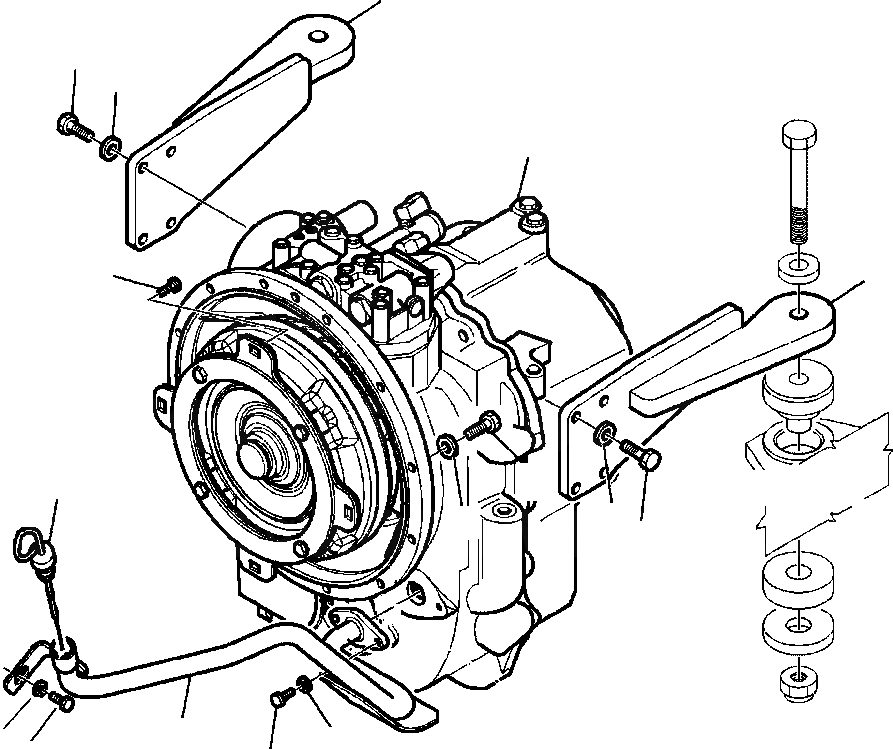 Схема запчастей Komatsu WB142-5 - F-A ТРАНСМИССИЯ И КРЕПЛЕНИЕ - WD (заводской номер A7- ) СИЛОВАЯ ПЕРЕДАЧА И КОНЕЧНАЯ ПЕРЕДАЧА