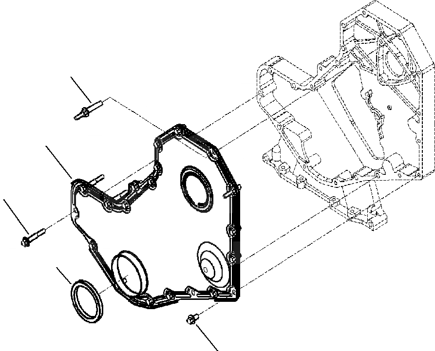 Схема запчастей Komatsu WB146-5 - A9-AA ПЕРЕДН. ПРИВОД COVER ДВИГАТЕЛЬ