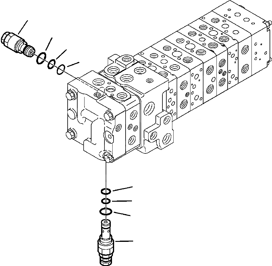Схема запчастей Komatsu WB146-5 - H-A ОСНОВН. УПРАВЛЯЮЩ. КЛАПАН ОСНОВН. РАЗГРУЗ. КЛАПАНS (7/8) ГИДРАВЛИКА