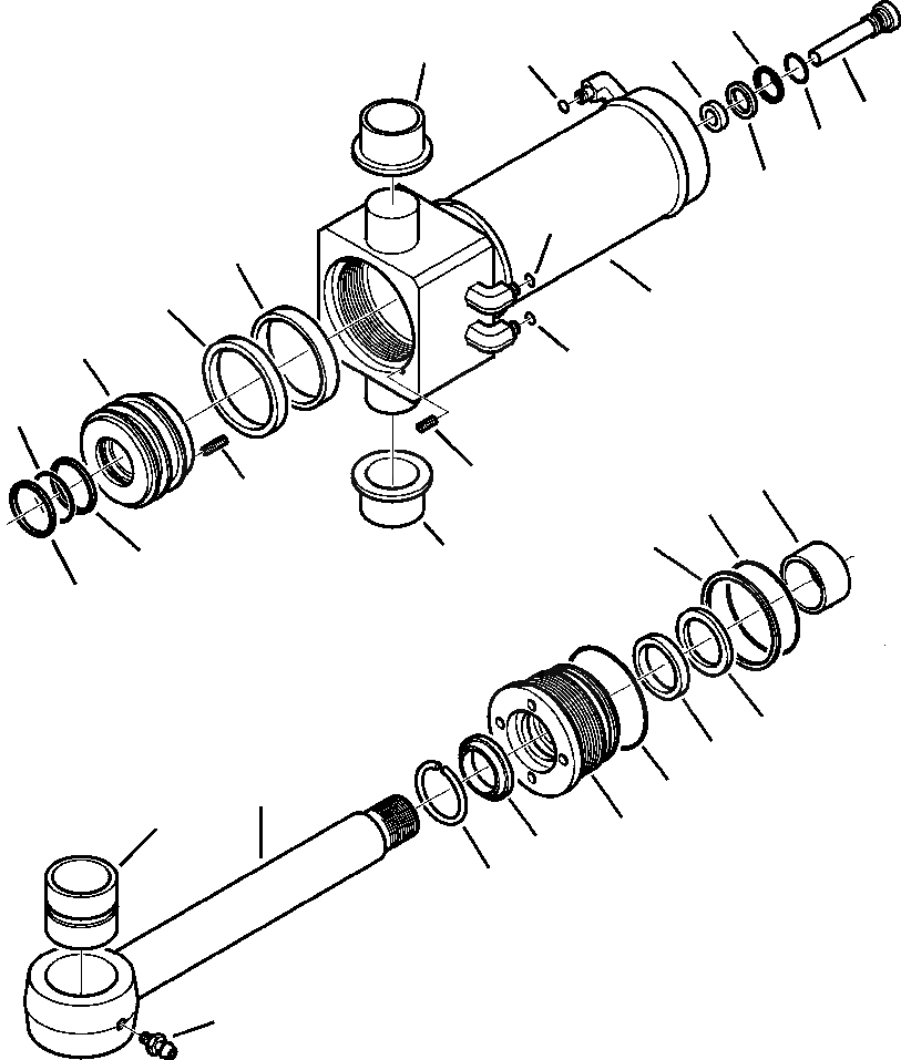 Схема запчастей Komatsu WB146-5 - H7-A ЦИЛИНДР ASSEMBLY ЭКСКАВАТ. - ПОВОРОТН. ГИДРАВЛИКА